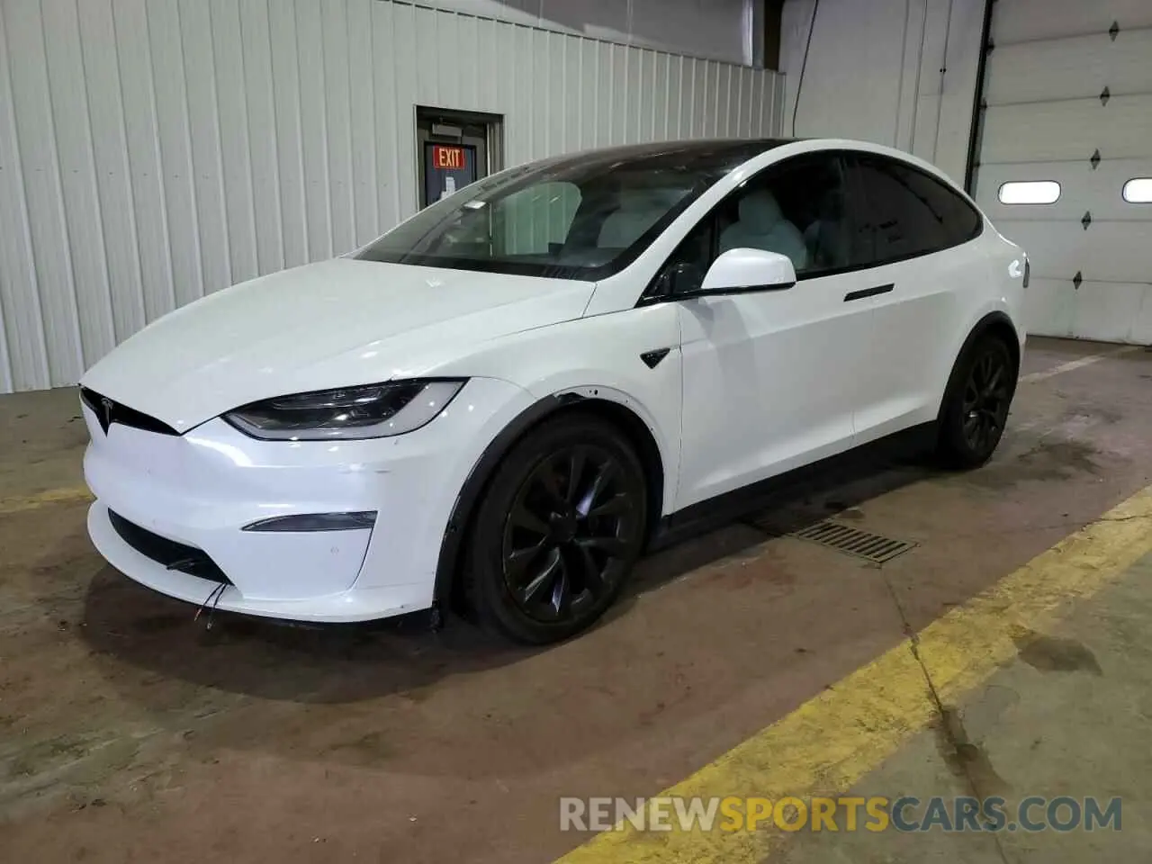 1 Photograph of a damaged car 7SAXCBE5XNF354237 TESLA MODEL X 2022