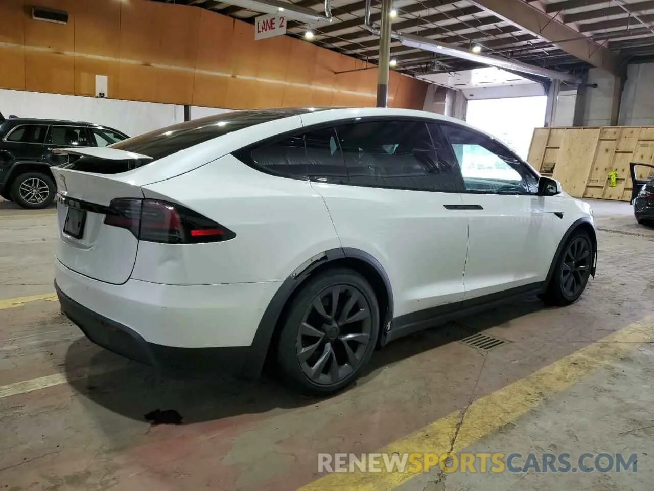 3 Photograph of a damaged car 7SAXCBE5XNF354237 TESLA MODEL X 2022