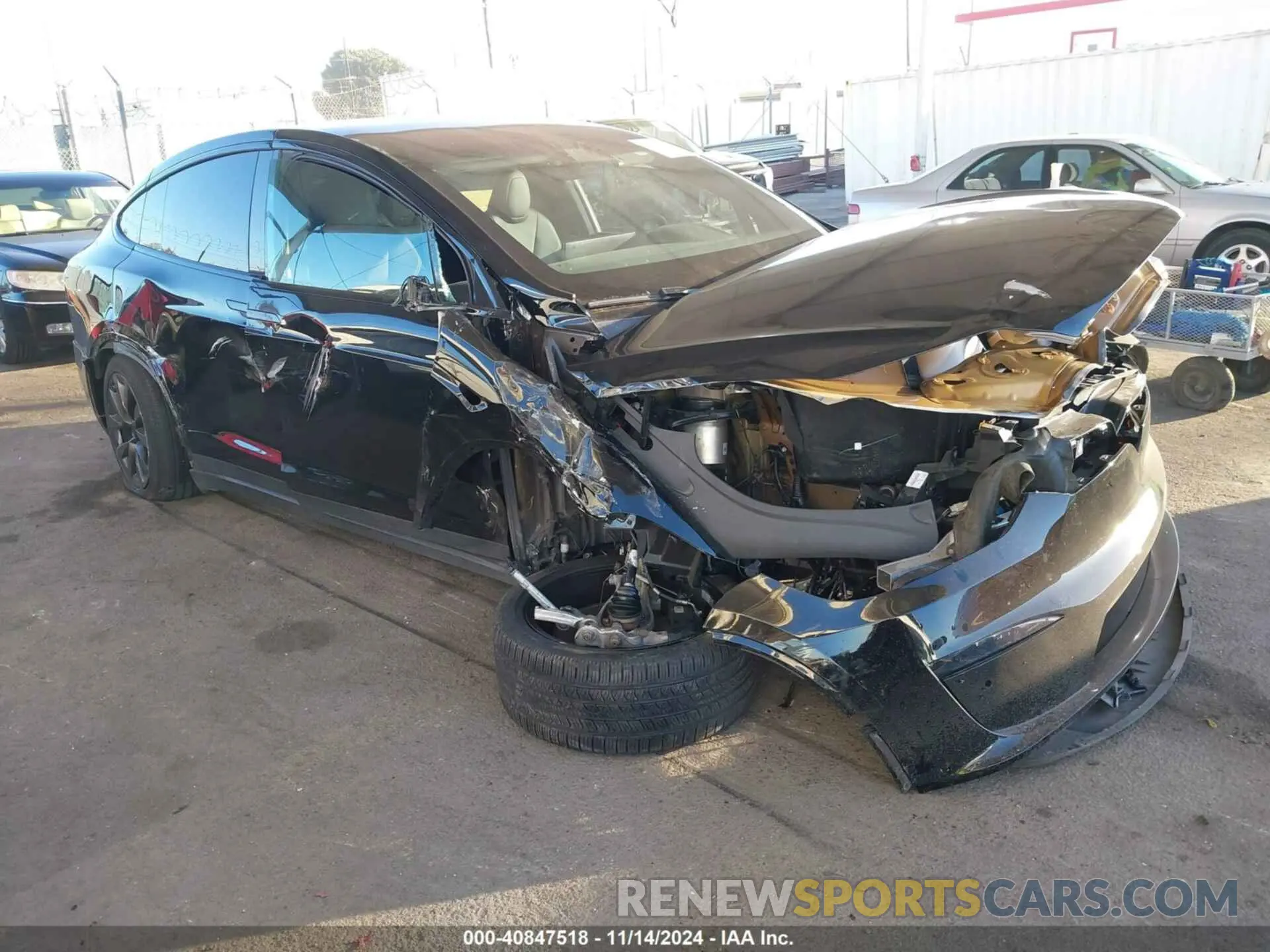 1 Photograph of a damaged car 7SAXCBE60NF351288 TESLA MODEL X 2022