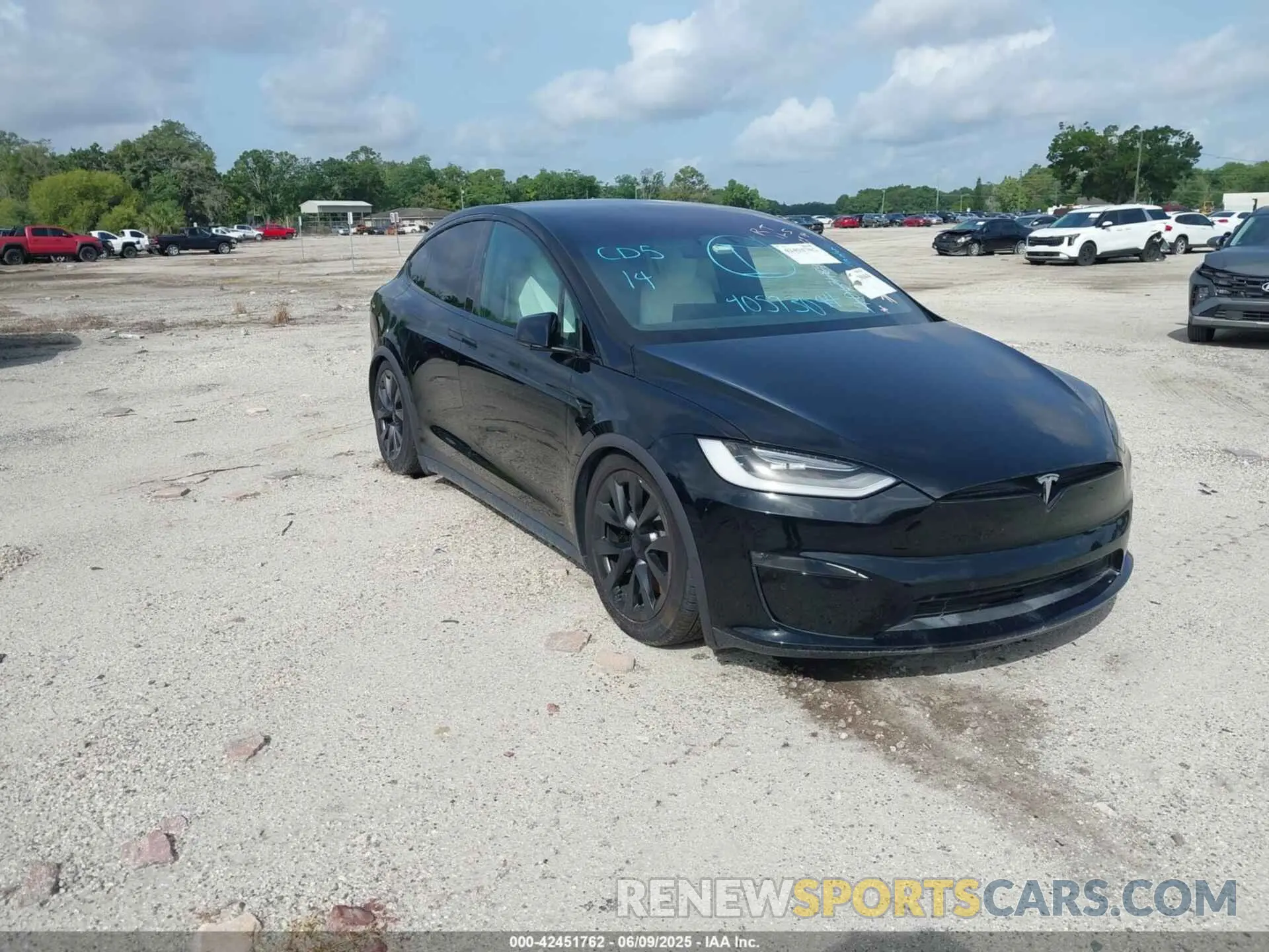 1 Photograph of a damaged car 7SAXCBE61NF362753 TESLA MODEL X 2022