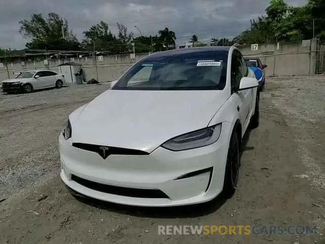 14 Photograph of a damaged car 7SAXCBE62NF331639 TESLA MODEL X 2022