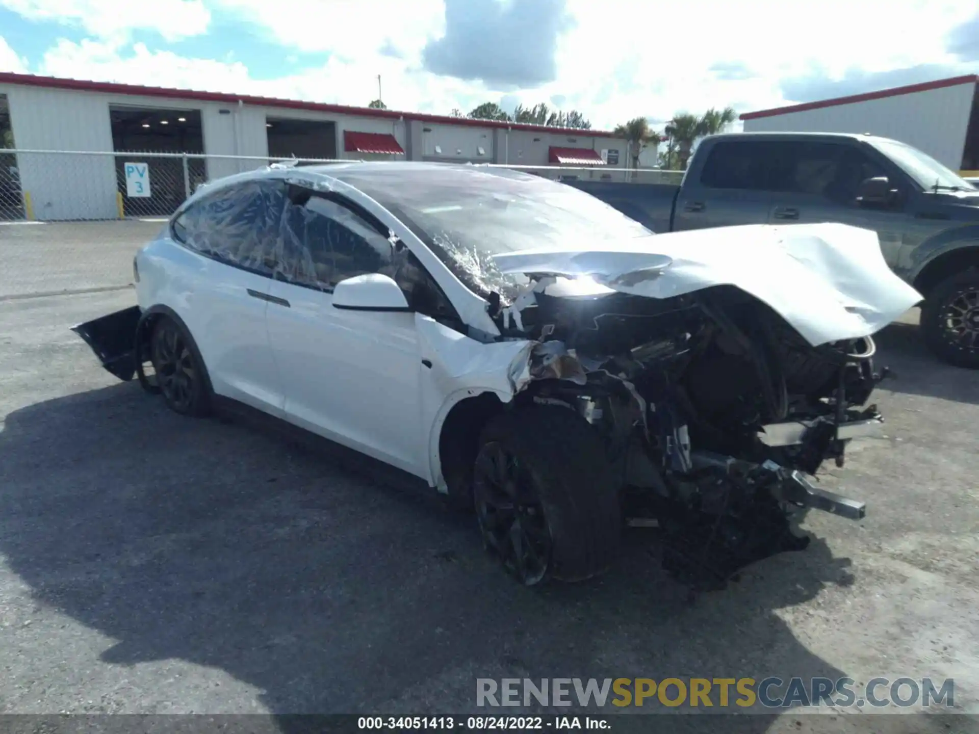 1 Photograph of a damaged car 7SAXCBE62NF342091 TESLA MODEL X 2022