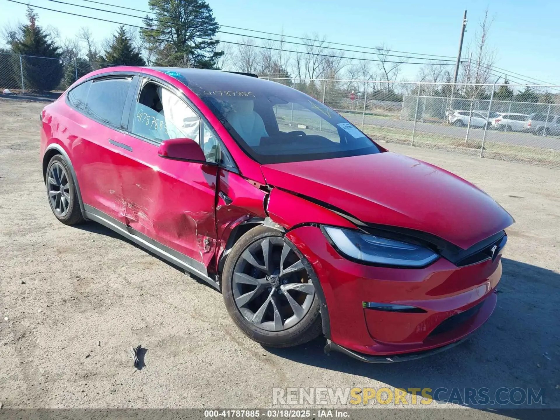 1 Photograph of a damaged car 7SAXCBE62NF355956 TESLA MODEL X 2022