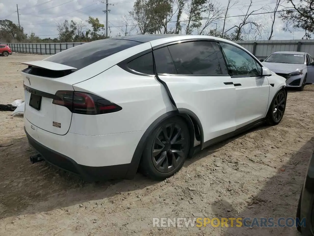 3 Photograph of a damaged car 7SAXCBE64NF344165 TESLA MODEL X 2022