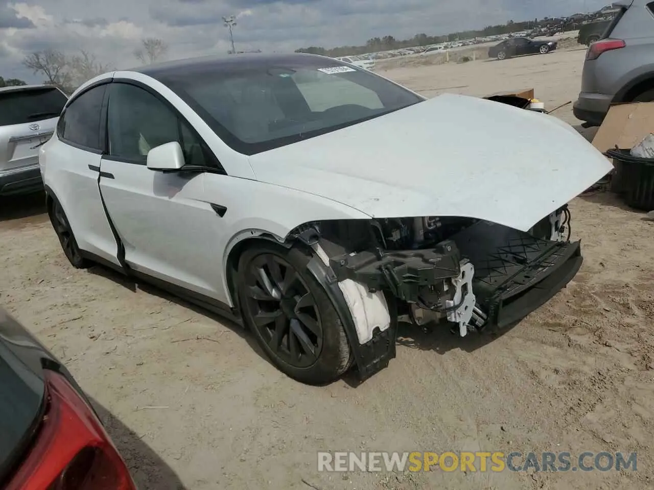 4 Photograph of a damaged car 7SAXCBE64NF344165 TESLA MODEL X 2022