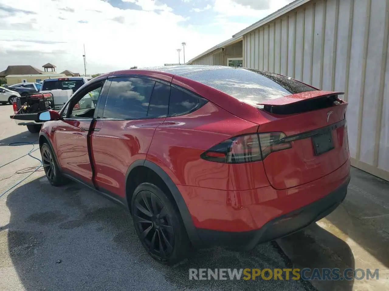 2 Photograph of a damaged car 7SAXCBE64NF358499 TESLA MODEL X 2022