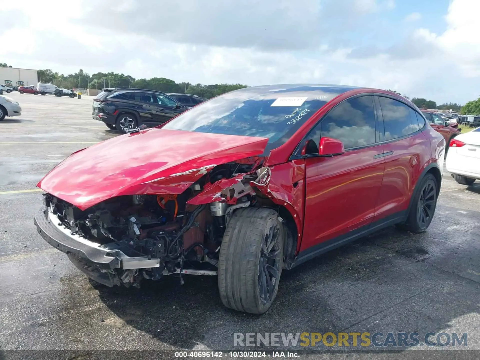 6 Photograph of a damaged car 7SAXCBE65NF332929 TESLA MODEL X 2022