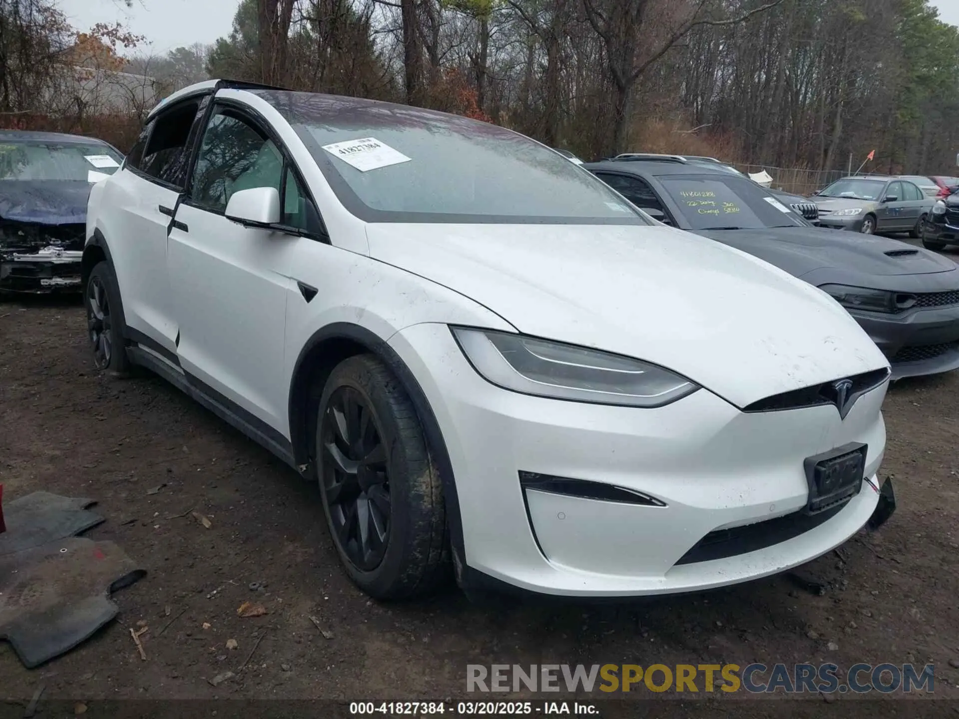 1 Photograph of a damaged car 7SAXCBE65NF341601 TESLA MODEL X 2022