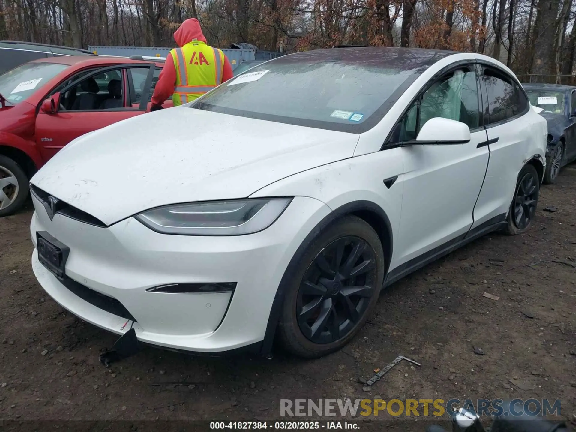 2 Photograph of a damaged car 7SAXCBE65NF341601 TESLA MODEL X 2022