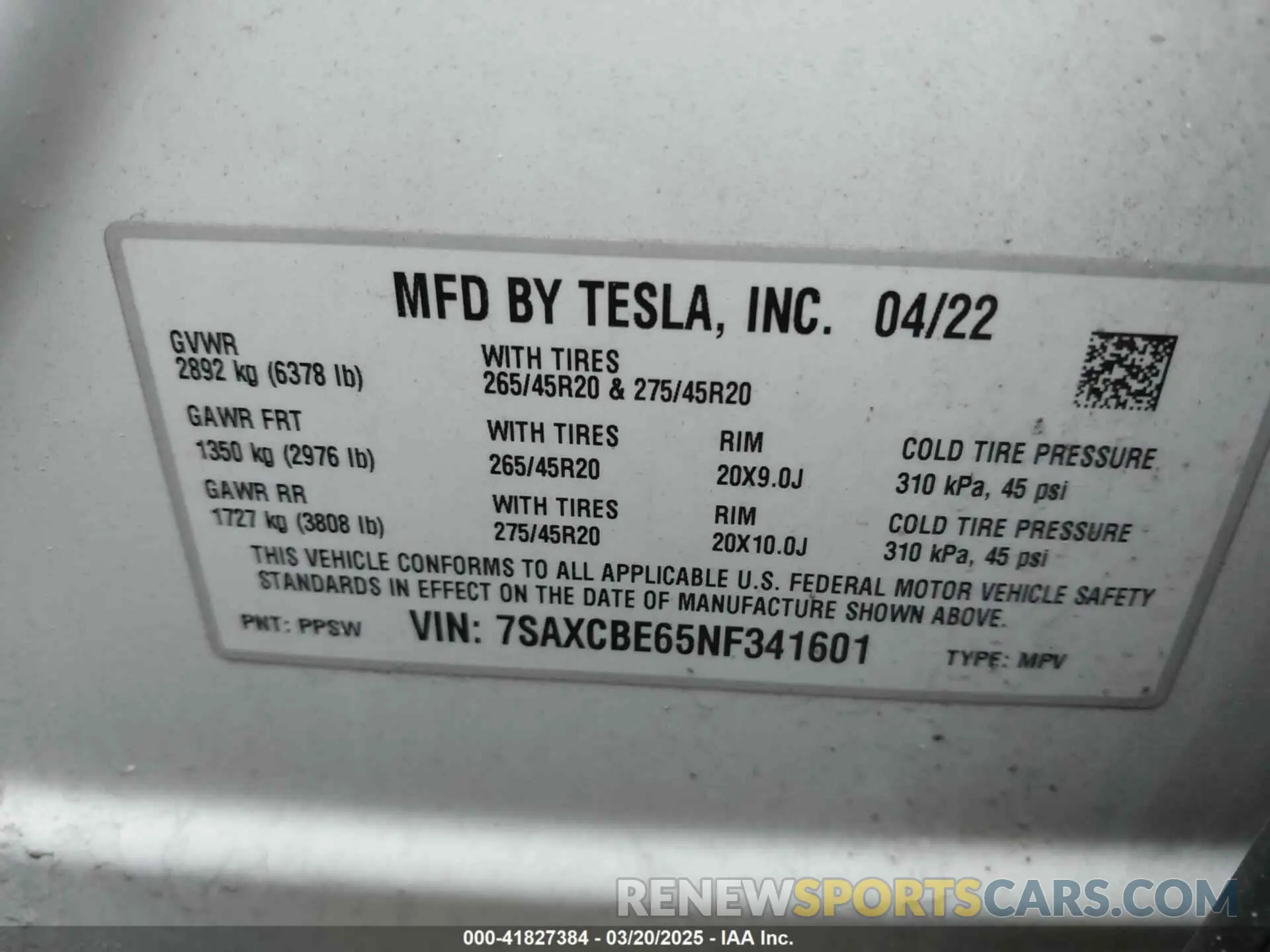 9 Photograph of a damaged car 7SAXCBE65NF341601 TESLA MODEL X 2022