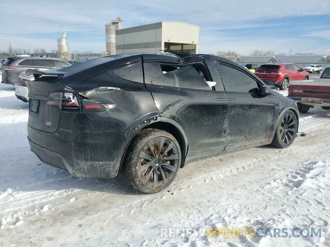 3 Photograph of a damaged car 7SAXCBE66NF342093 TESLA MODEL X 2022