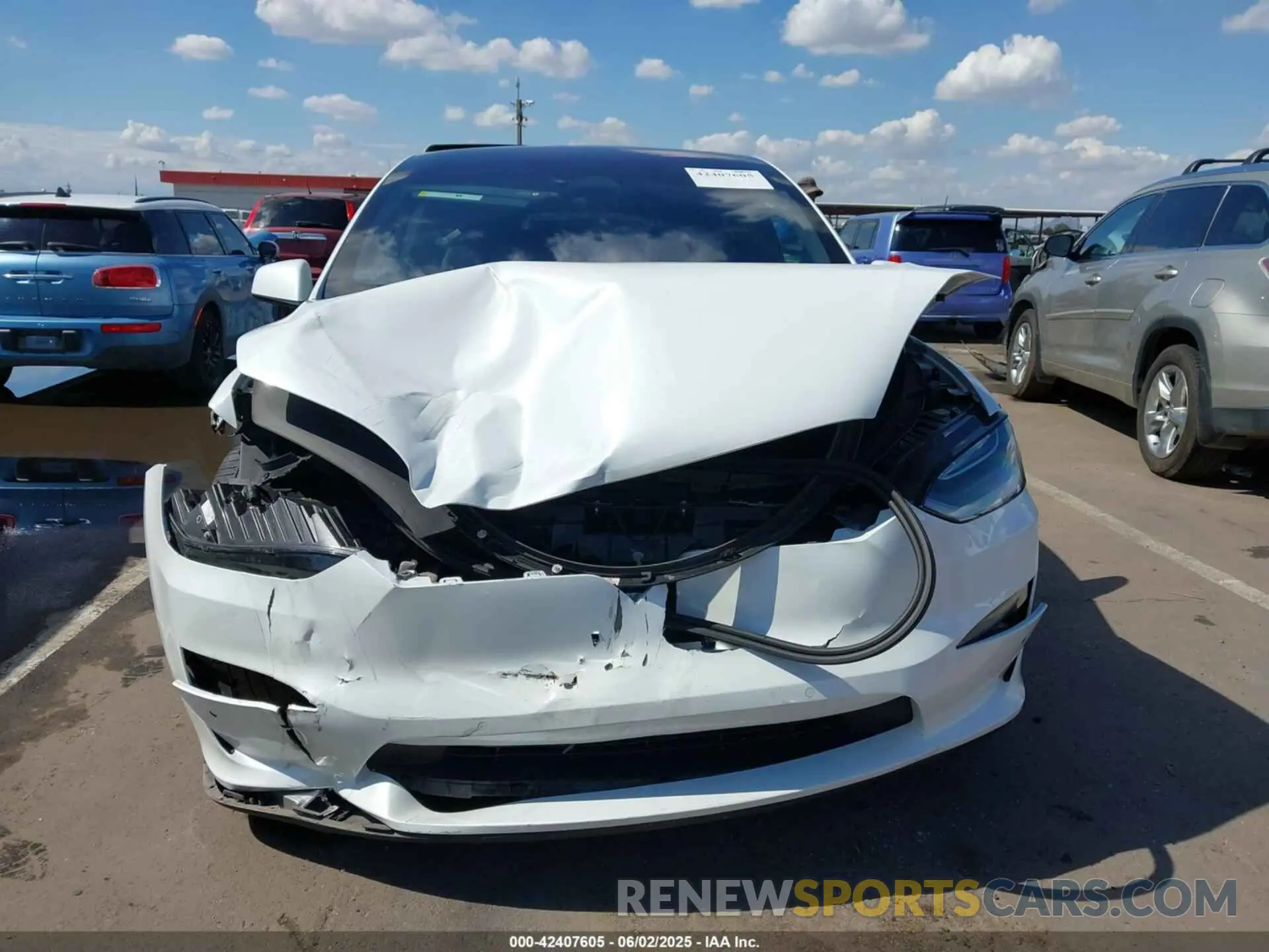 6 Photograph of a damaged car 7SAXCBE66NF351490 TESLA MODEL X 2022