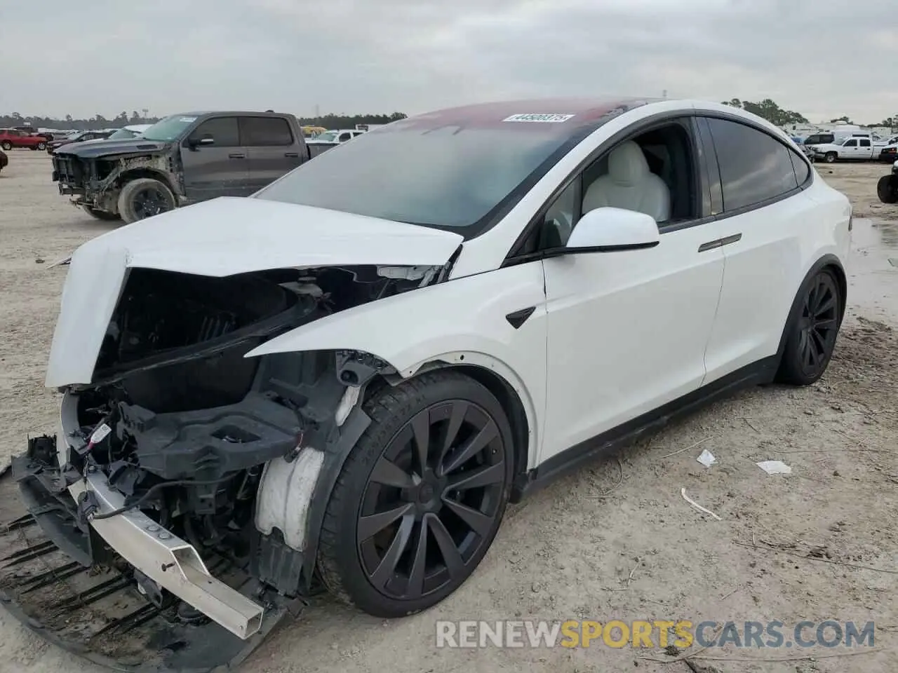 1 Photograph of a damaged car 7SAXCBE67NF333239 TESLA MODEL X 2022
