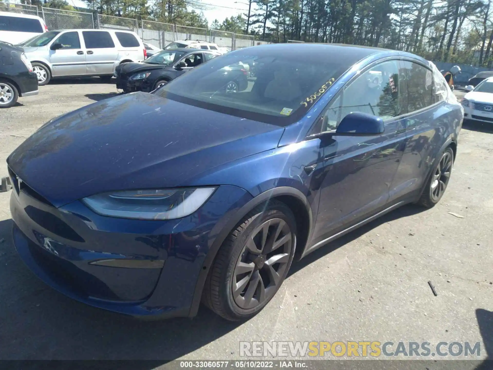 2 Photograph of a damaged car 7SAXCBE69NF332271 TESLA MODEL X 2022