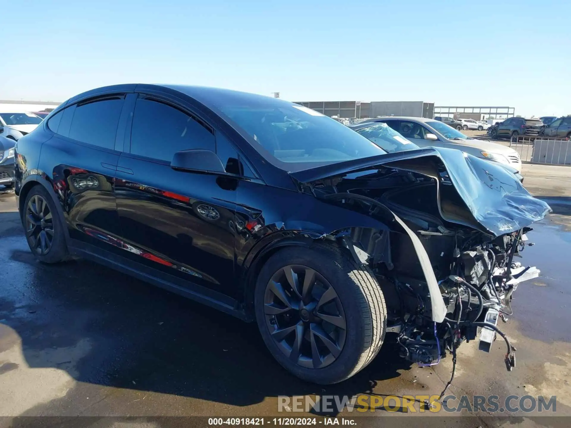 1 Photograph of a damaged car 7SAXCBE69NF349507 TESLA MODEL X 2022
