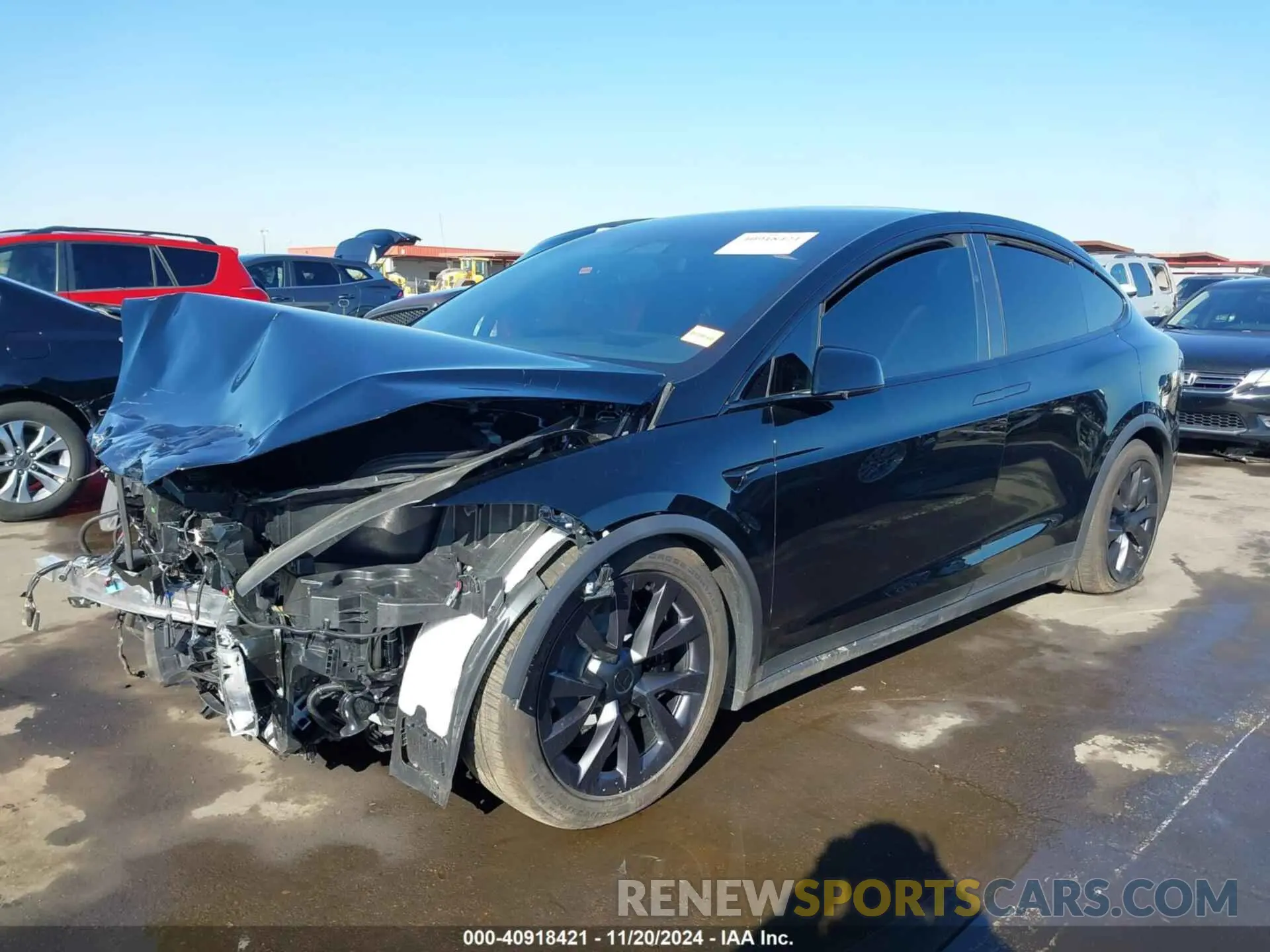 2 Photograph of a damaged car 7SAXCBE69NF349507 TESLA MODEL X 2022
