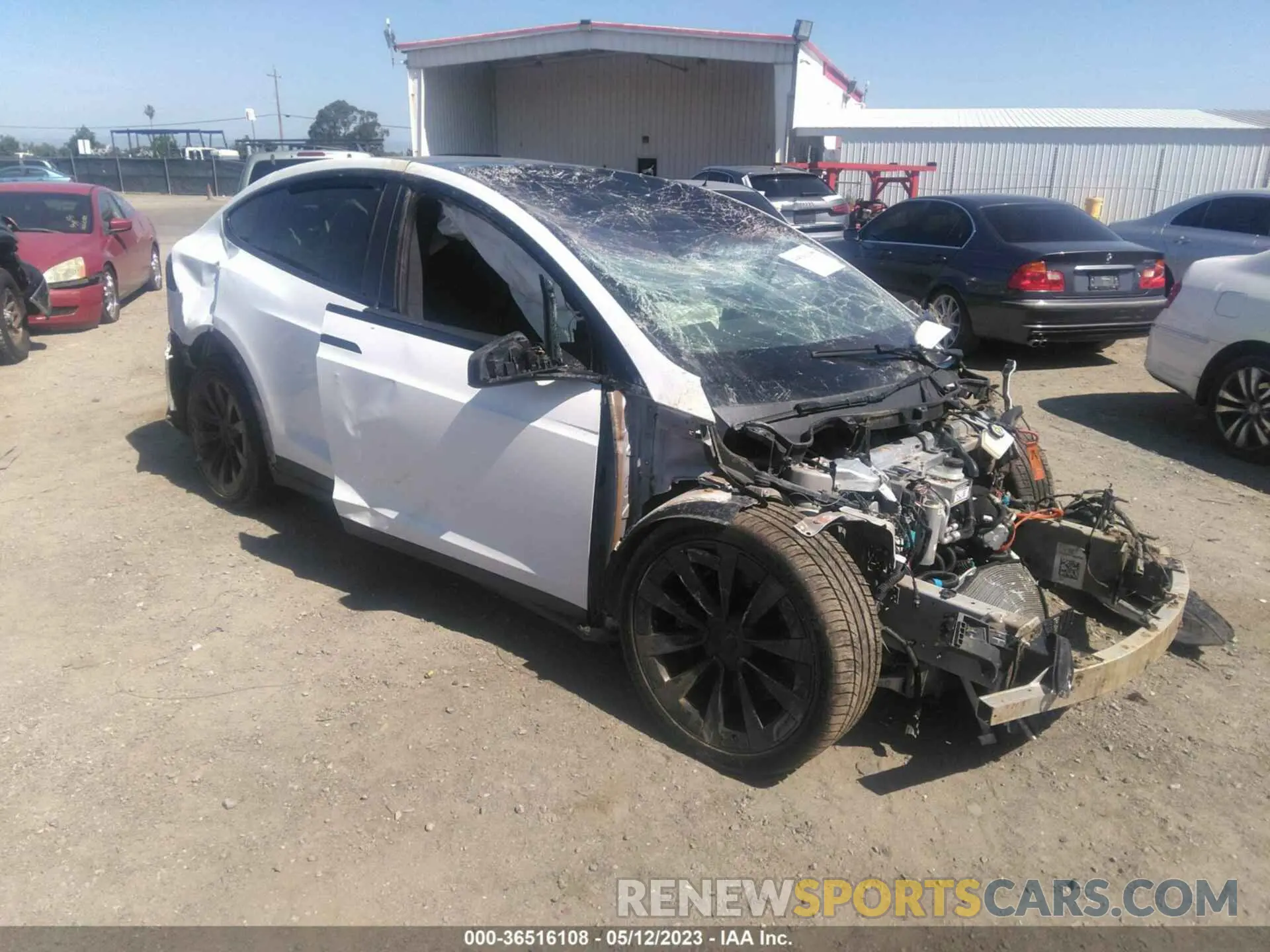 1 Photograph of a damaged car 7SAXCBE6XNF338452 TESLA MODEL X 2022