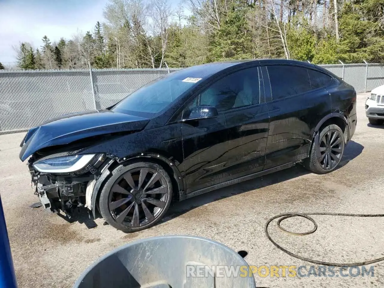 1 Photograph of a damaged car 7SAXCDE51NF346197 TESLA MODEL X 2022