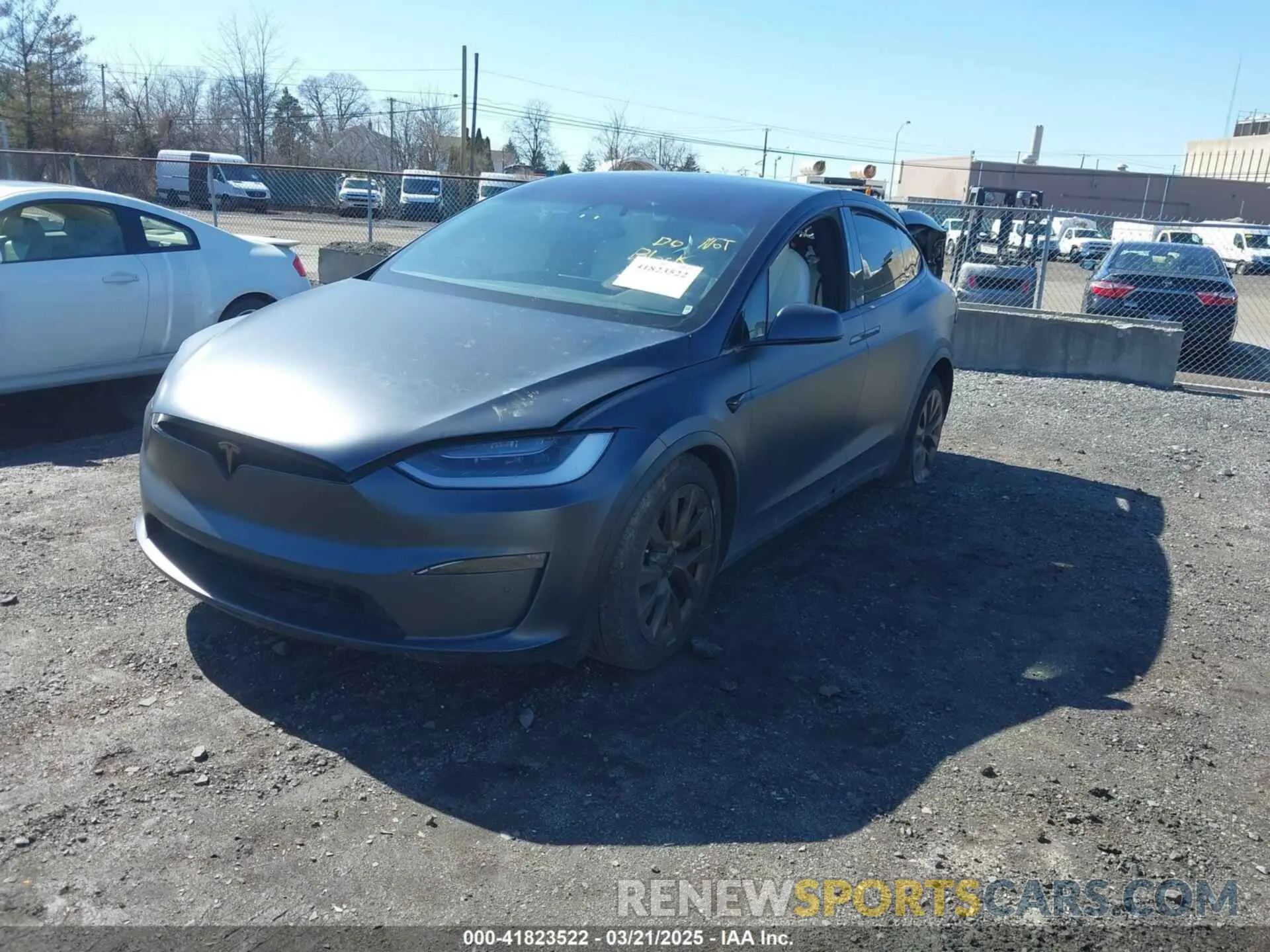 2 Photograph of a damaged car 7SAXCDE52NF345835 TESLA MODEL X 2022