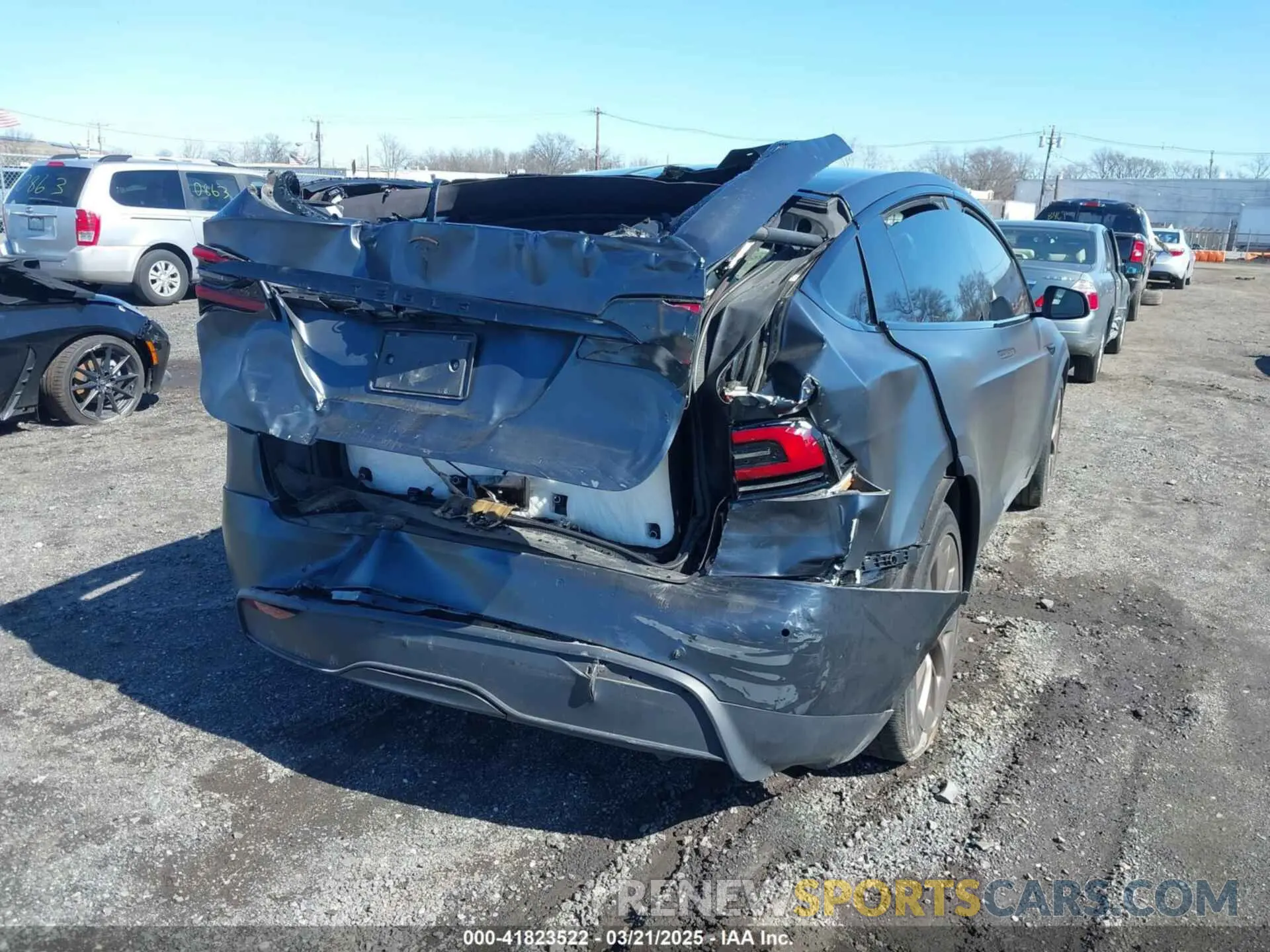 6 Photograph of a damaged car 7SAXCDE52NF345835 TESLA MODEL X 2022