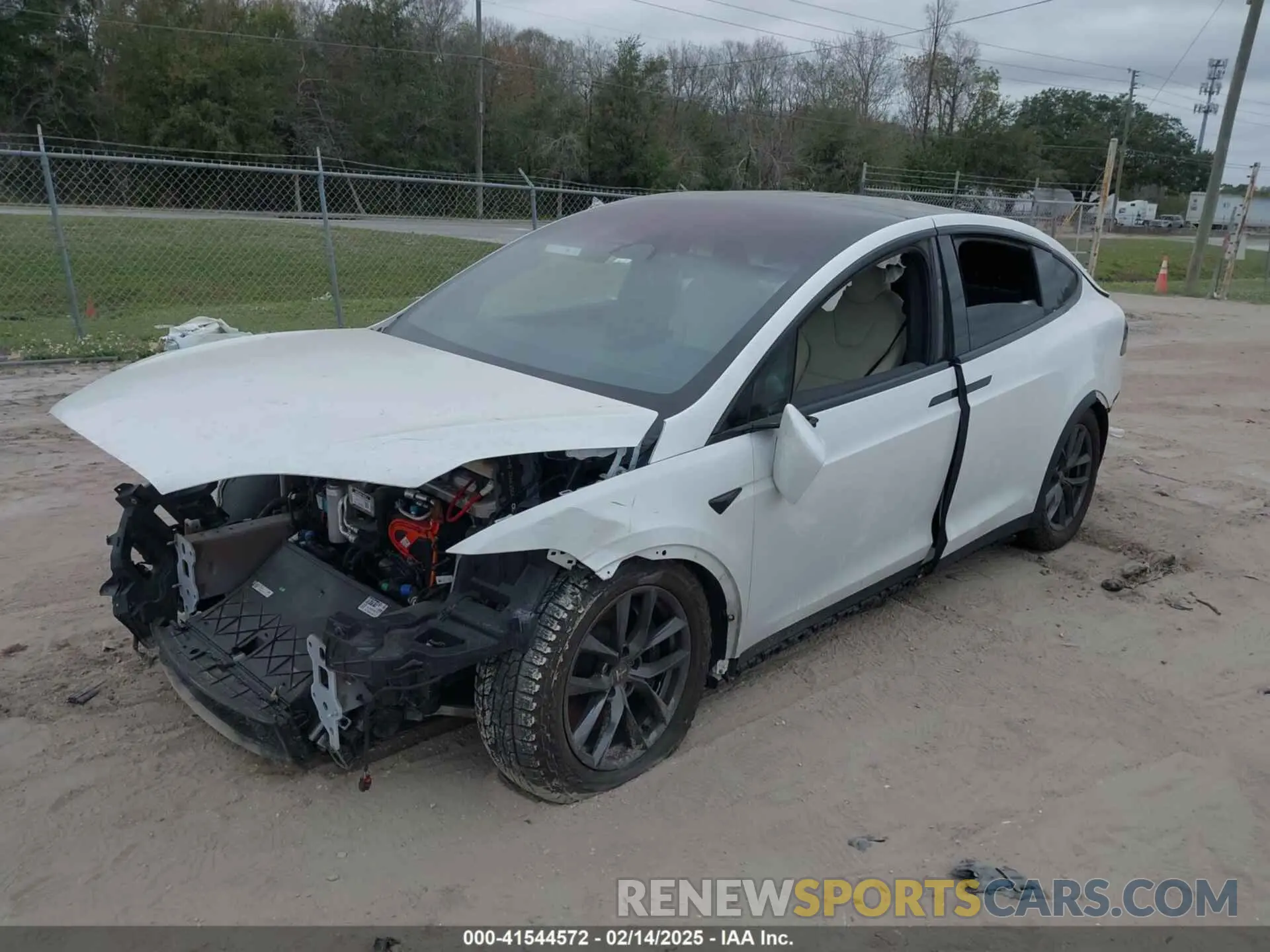 2 Photograph of a damaged car 7SAXCDE55NF360393 TESLA MODEL X 2022