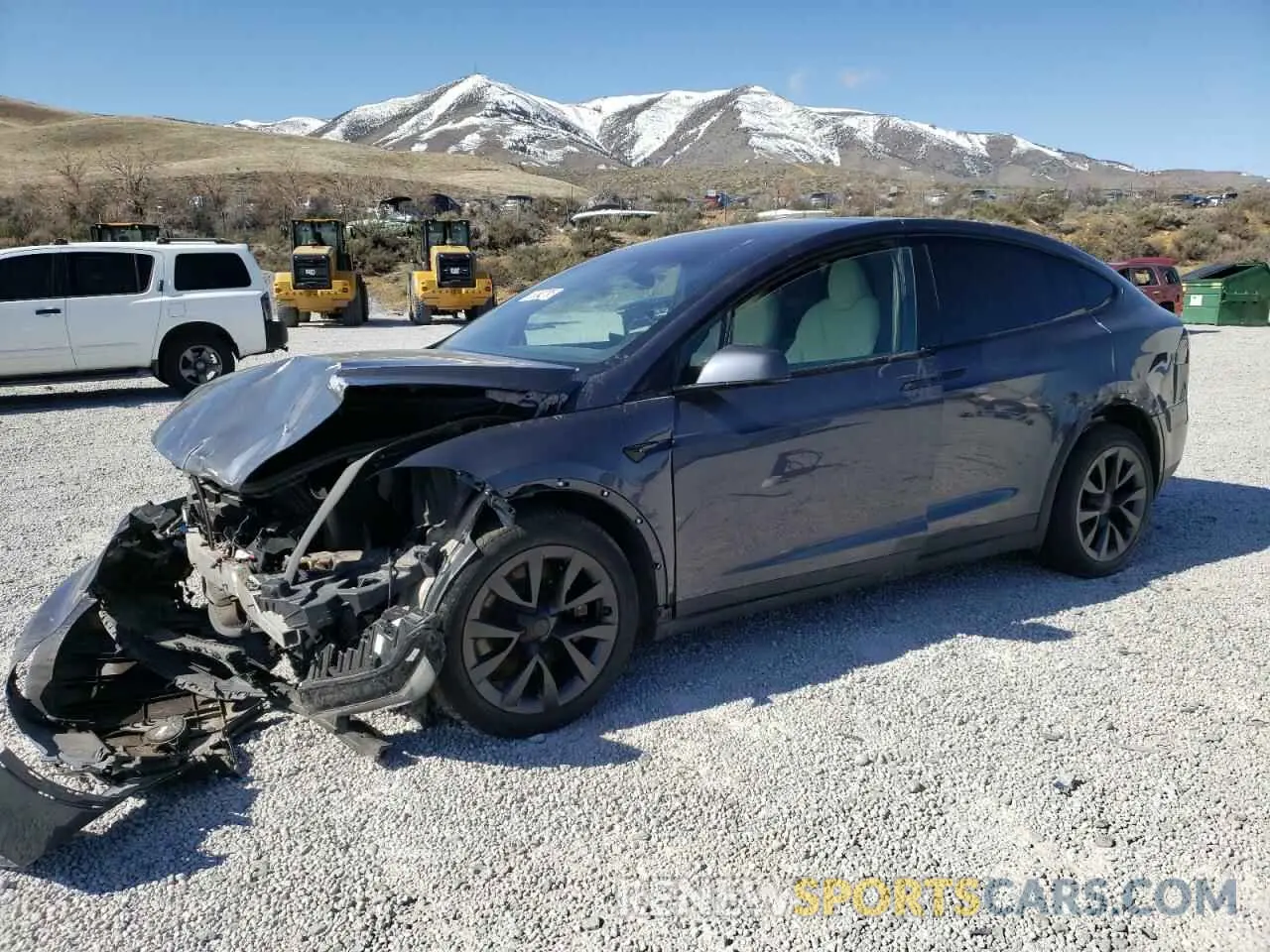 1 Photograph of a damaged car 7SAXCDE55NF362970 TESLA MODEL X 2022