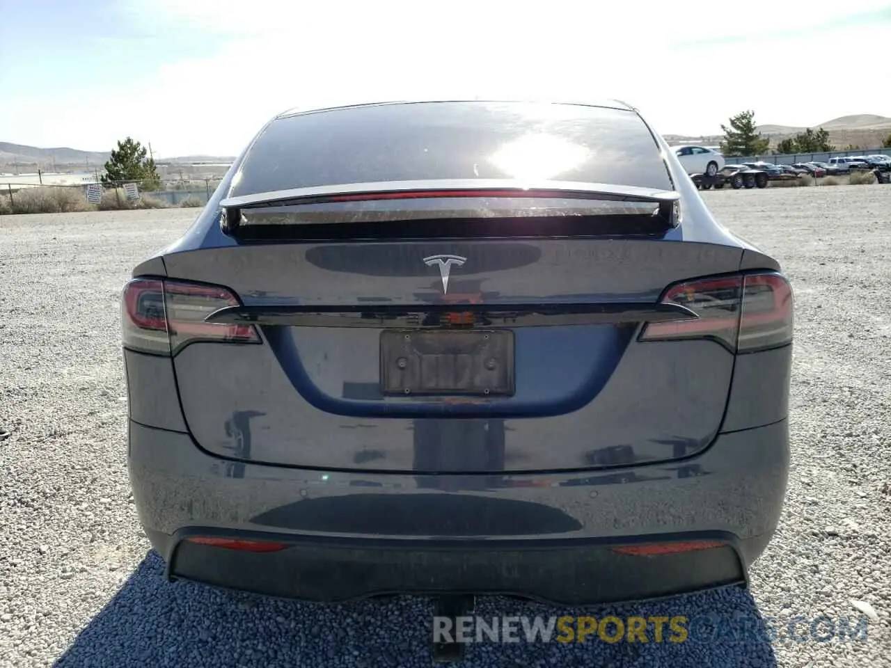 6 Photograph of a damaged car 7SAXCDE55NF362970 TESLA MODEL X 2022