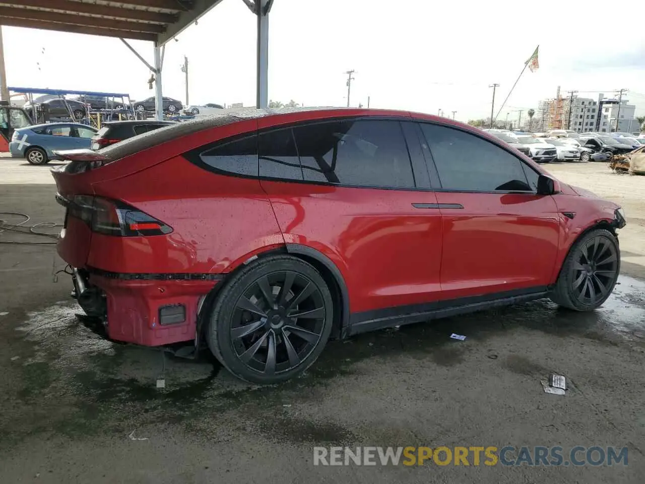 3 Photograph of a damaged car 7SAXCDE56NF337897 TESLA MODEL X 2022