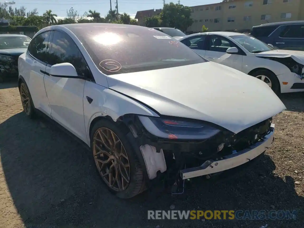 1 Photograph of a damaged car 7SAXCDE56NF341299 TESLA MODEL X 2022