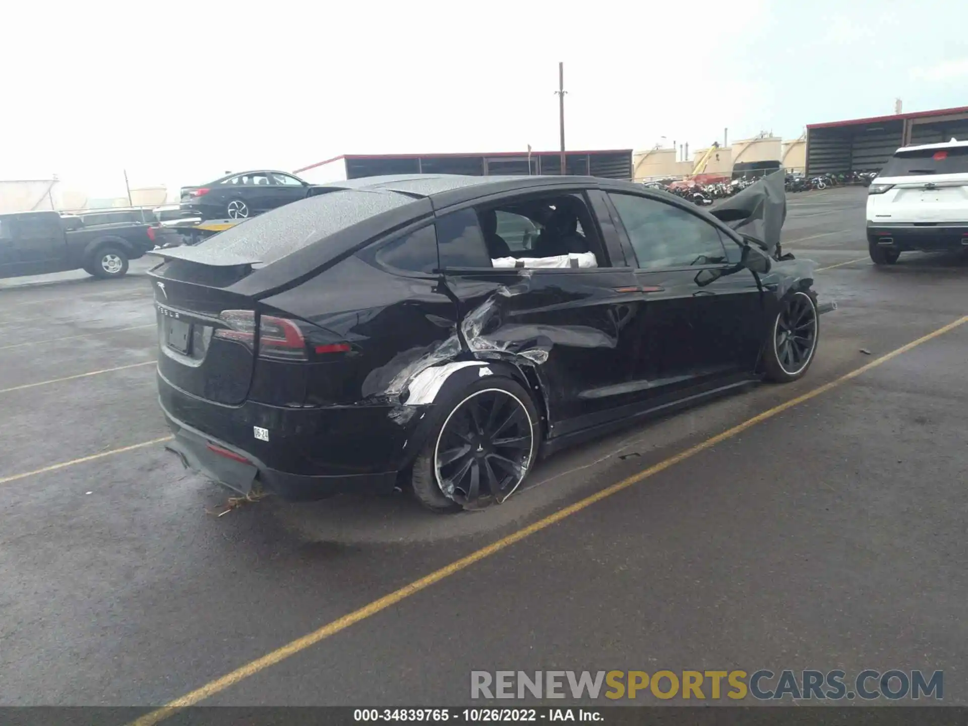 4 Photograph of a damaged car 7SAXCDE56NF344249 TESLA MODEL X 2022