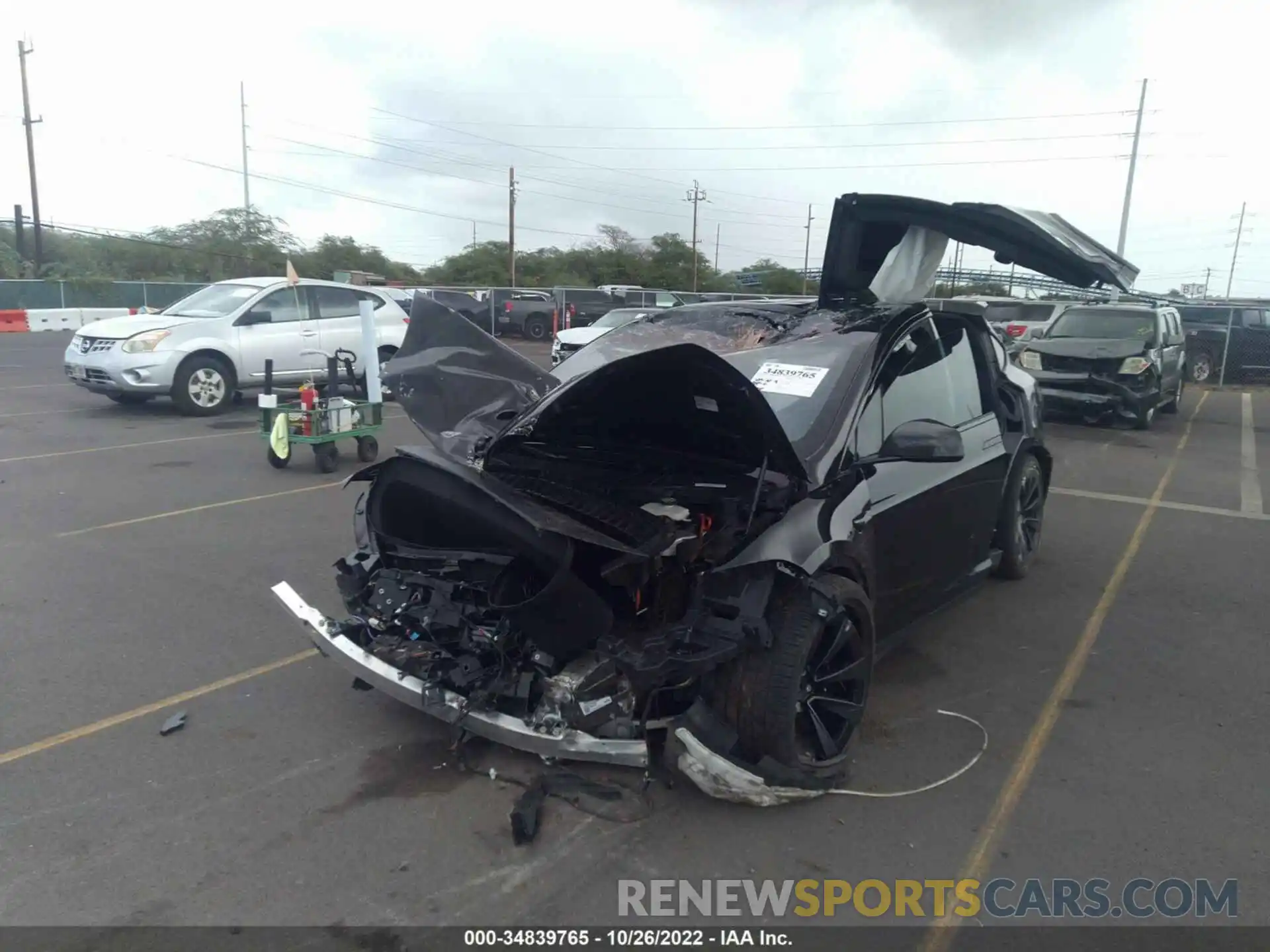 6 Photograph of a damaged car 7SAXCDE56NF344249 TESLA MODEL X 2022