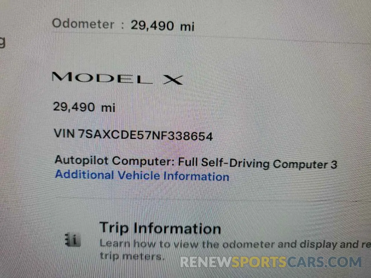 9 Photograph of a damaged car 7SAXCDE57NF338654 TESLA MODEL X 2022