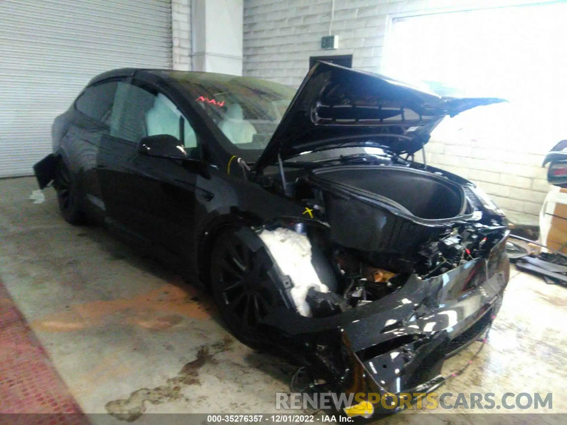 1 Photograph of a damaged car 7SAXCDE57NF338668 TESLA MODEL X 2022