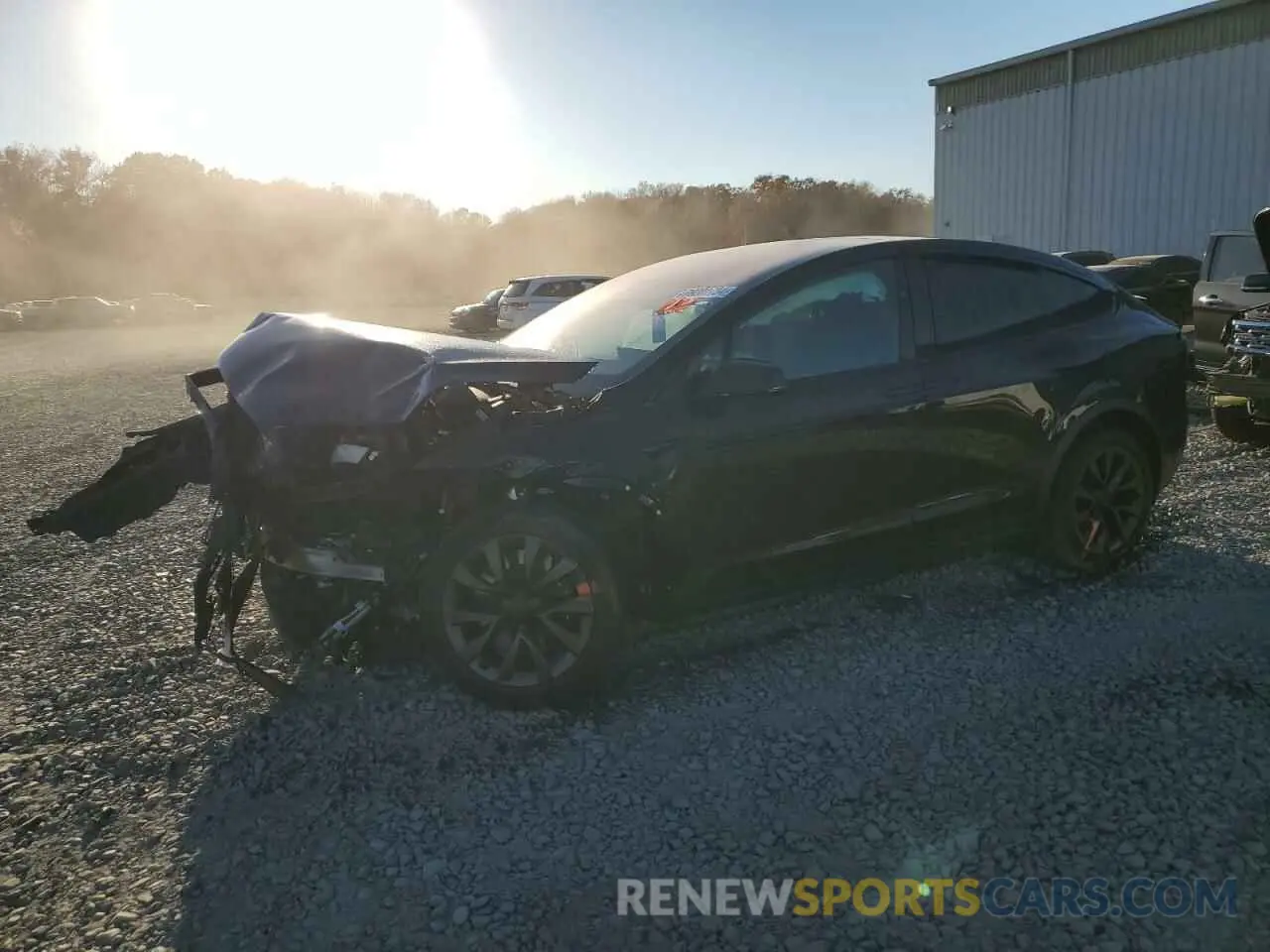 1 Photograph of a damaged car 7SAXCDE58NF339327 TESLA MODEL X 2022