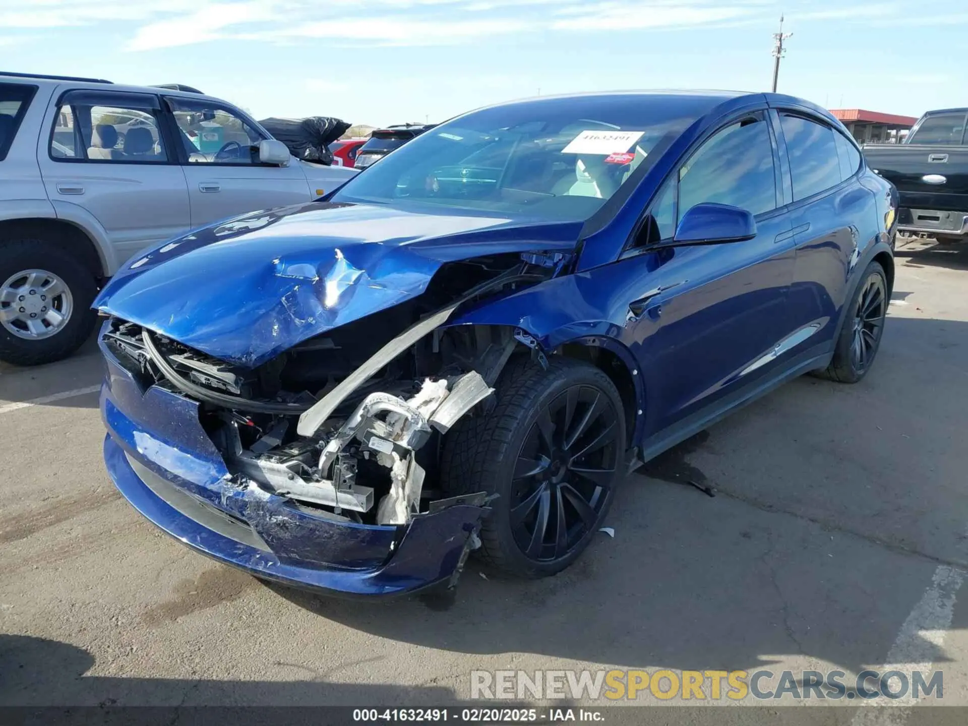 2 Photograph of a damaged car 7SAXCDE58NF341112 TESLA MODEL X 2022