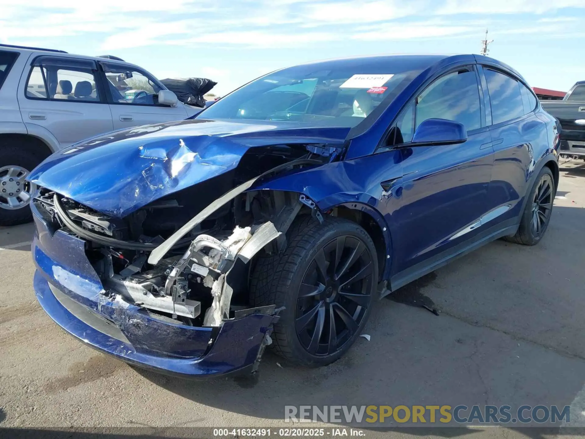 6 Photograph of a damaged car 7SAXCDE58NF341112 TESLA MODEL X 2022