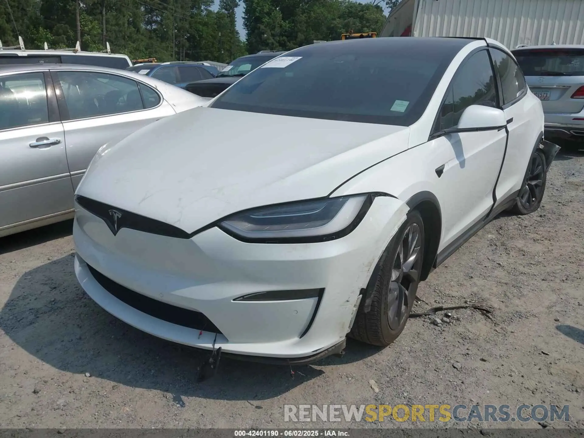 2 Photograph of a damaged car 7SAXCDE58NF356340 TESLA MODEL X 2022