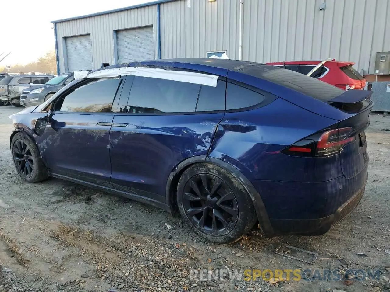 2 Photograph of a damaged car 7SAXCDE59NF358968 TESLA MODEL X 2022