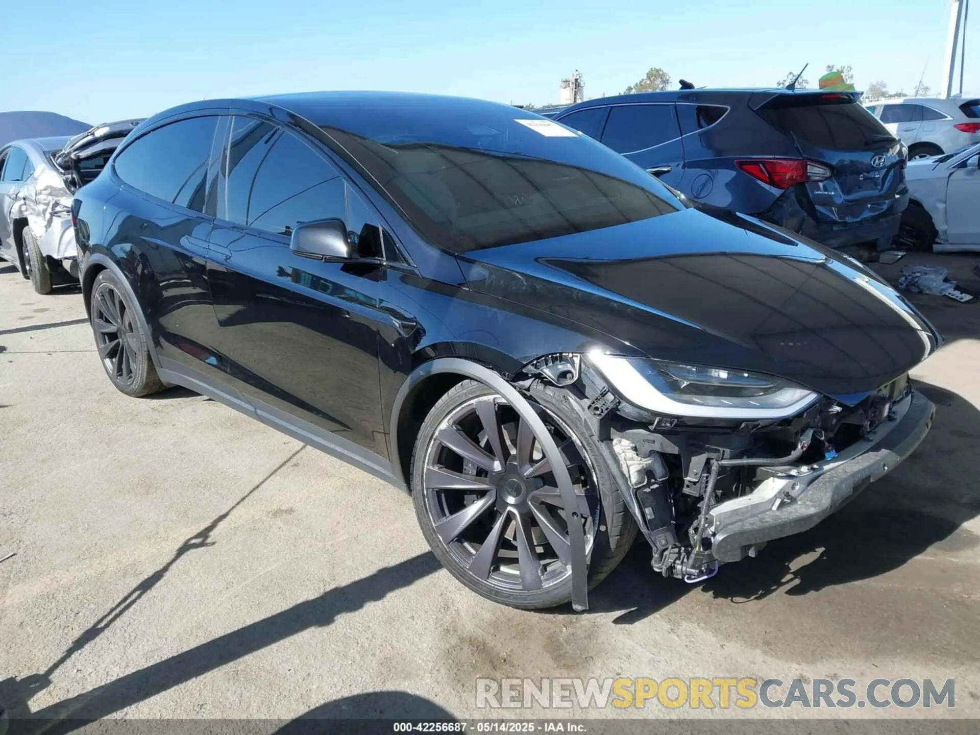 1 Photograph of a damaged car 7SAXCDE5XNF335585 TESLA MODEL X 2022