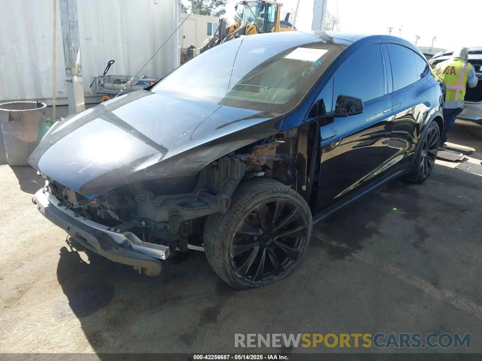 2 Photograph of a damaged car 7SAXCDE5XNF335585 TESLA MODEL X 2022