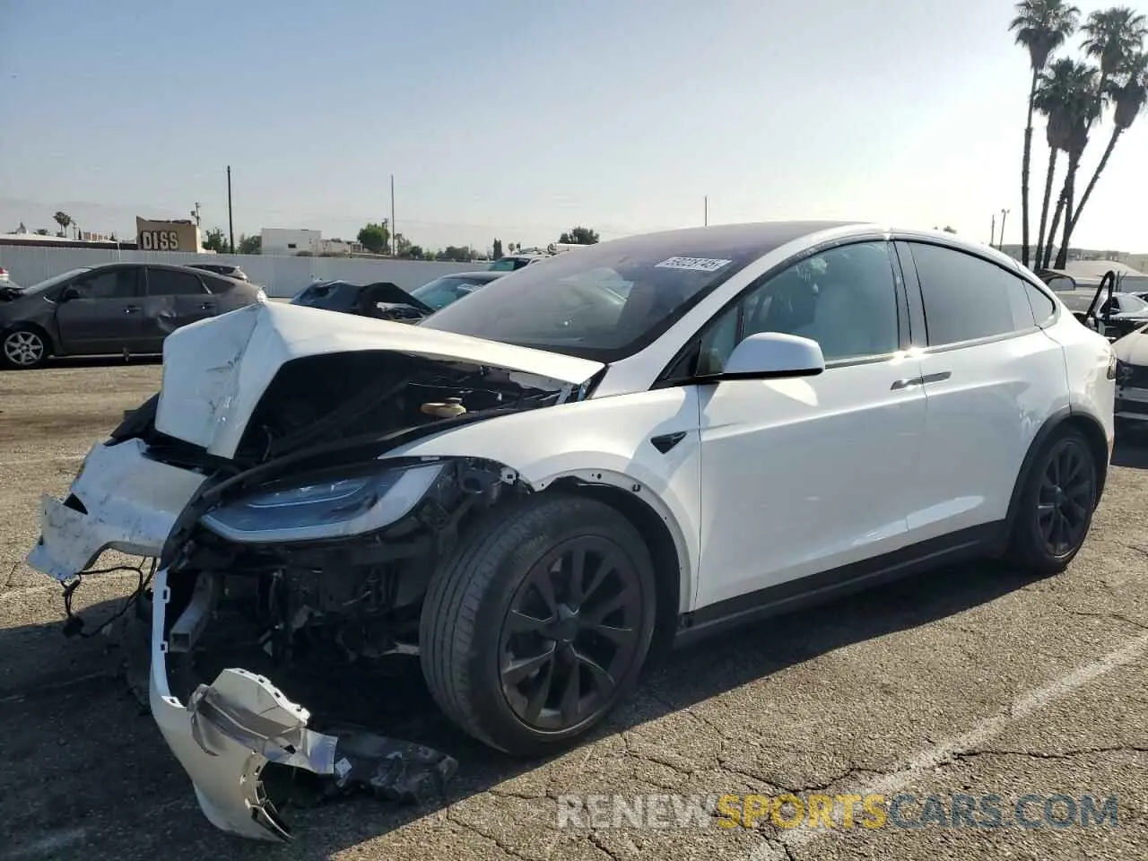 1 Photograph of a damaged car 7SAXCDE5XNF342519 TESLA MODEL X 2022