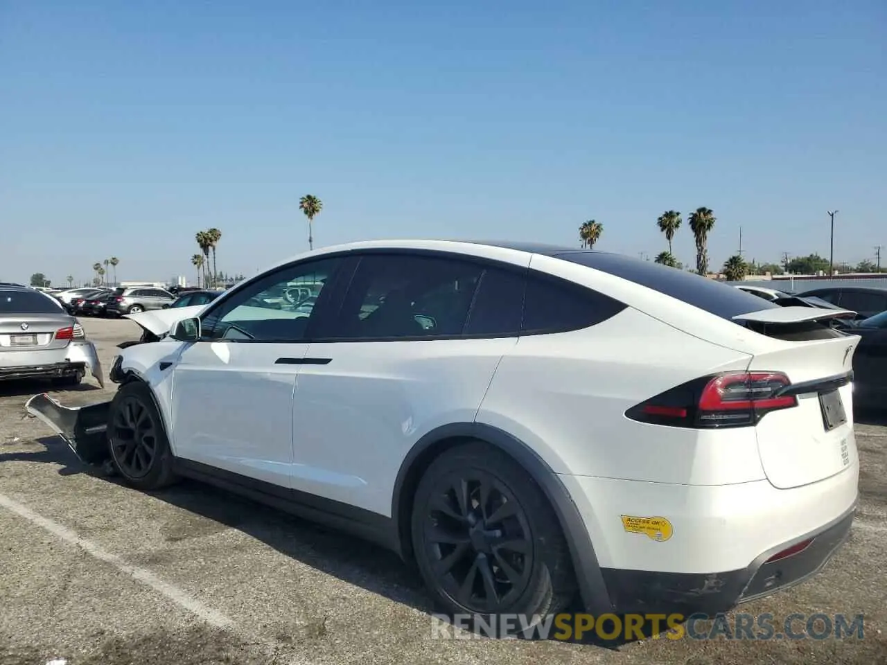2 Photograph of a damaged car 7SAXCDE5XNF342519 TESLA MODEL X 2022