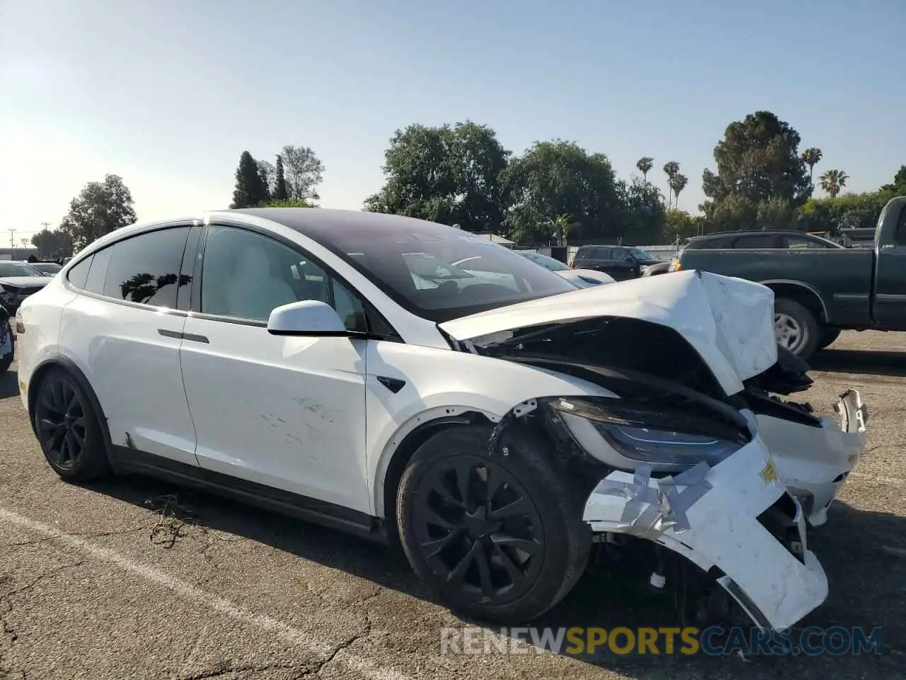4 Photograph of a damaged car 7SAXCDE5XNF342519 TESLA MODEL X 2022