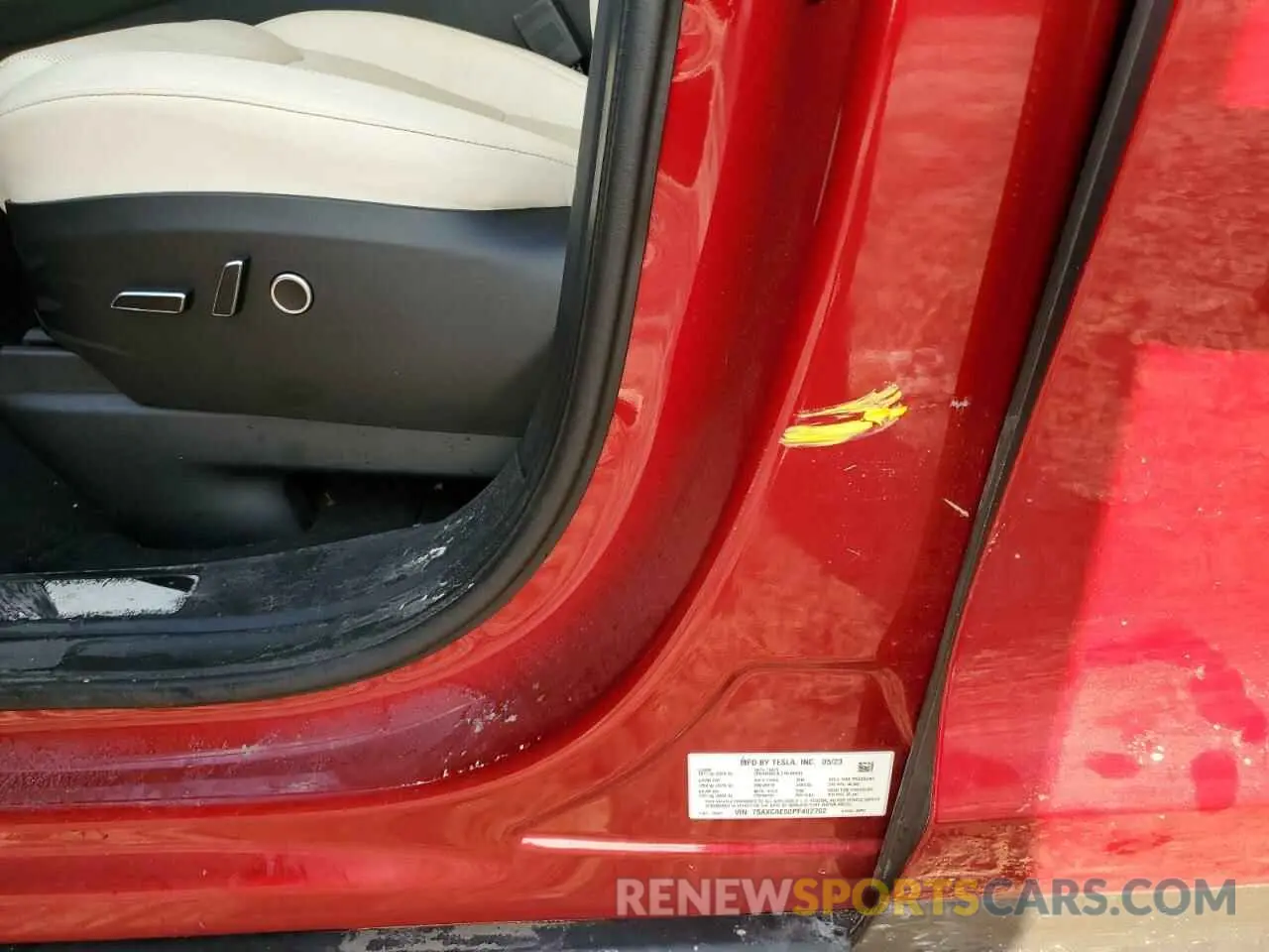 13 Photograph of a damaged car 7SAXCAE50PF402762 TESLA MODEL X 2023