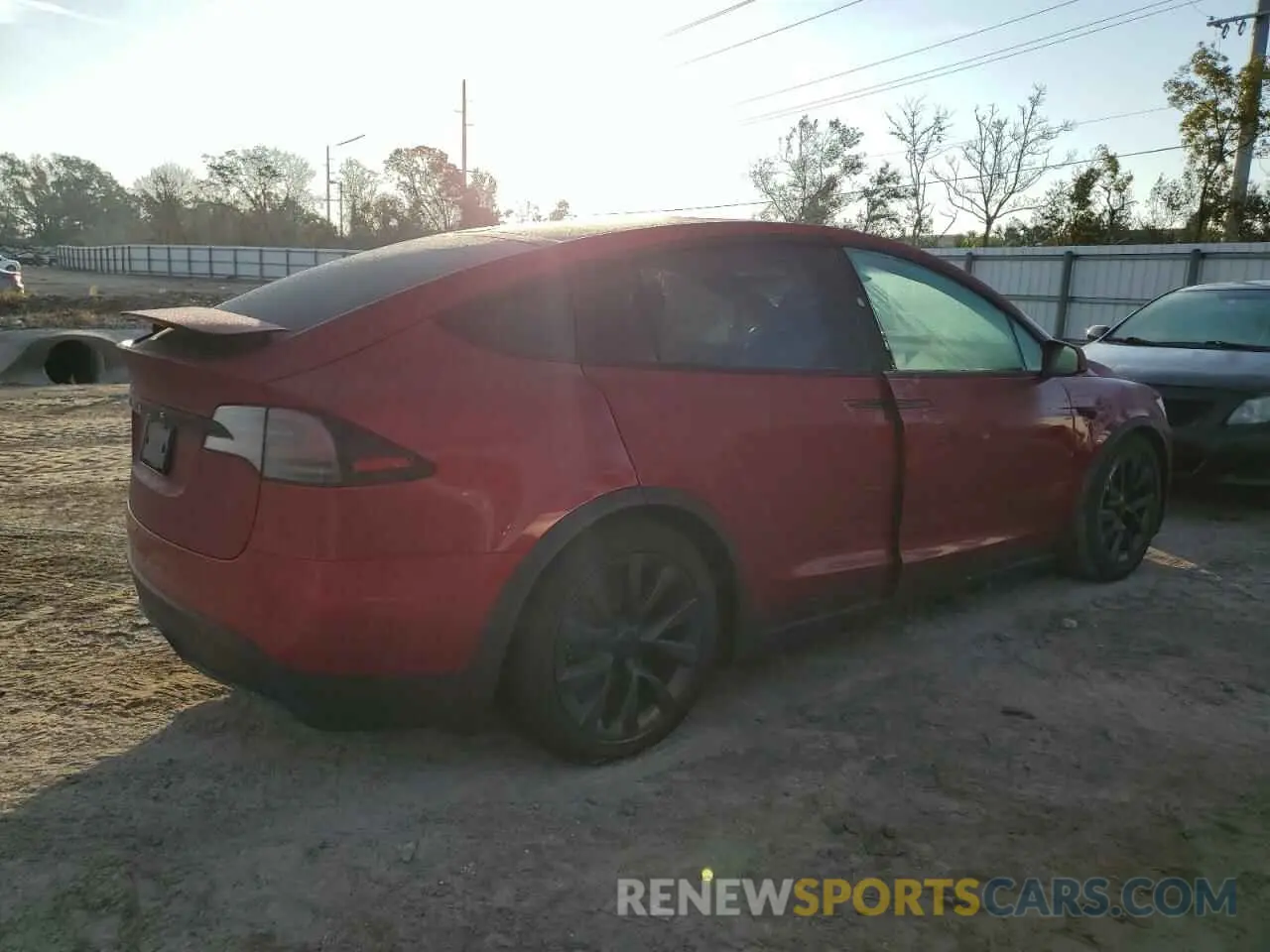 3 Photograph of a damaged car 7SAXCAE50PF402762 TESLA MODEL X 2023
