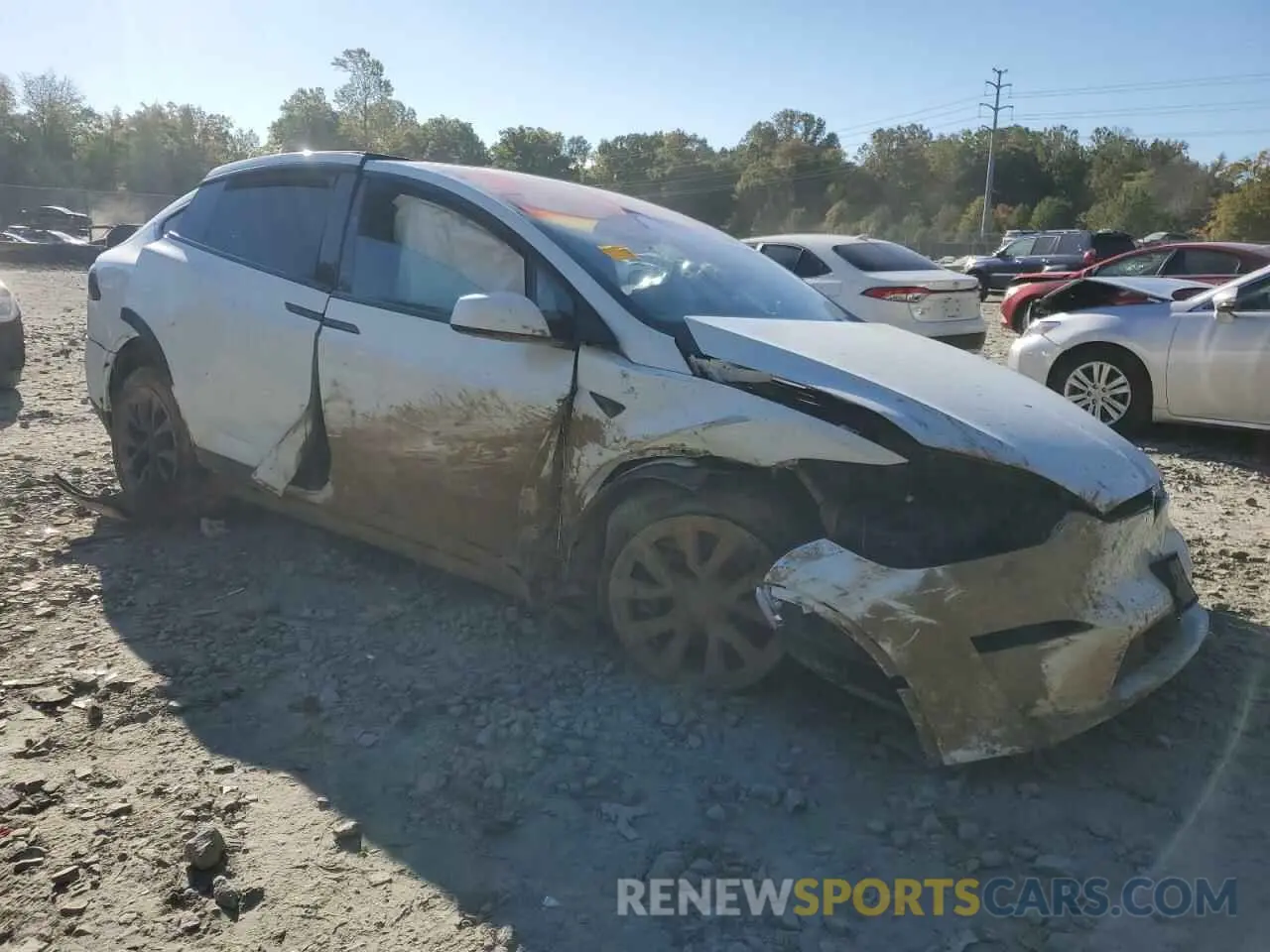 4 Photograph of a damaged car 7SAXCAE51PF380433 TESLA MODEL X 2023