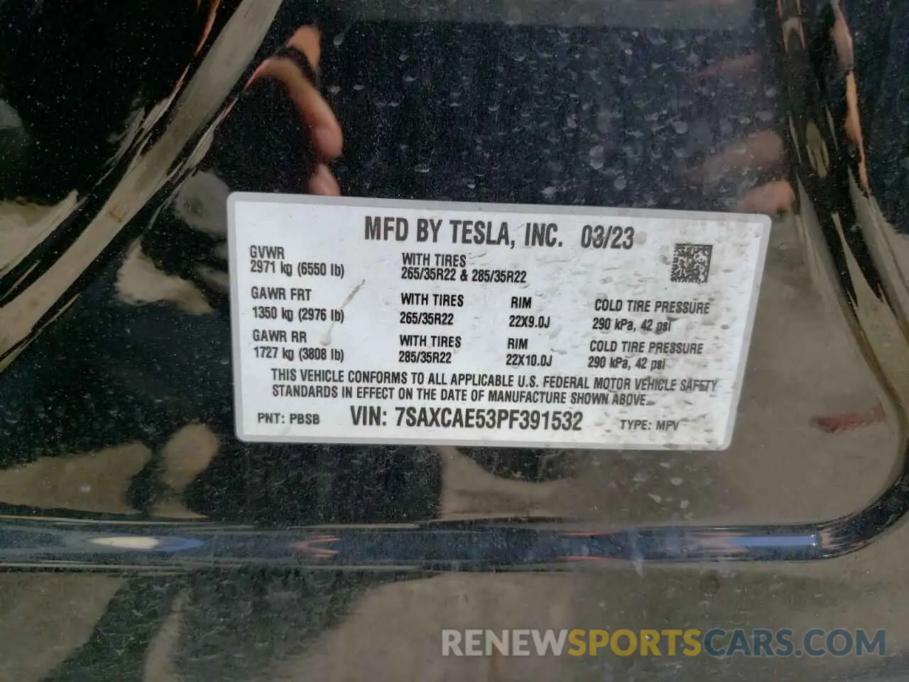 12 Photograph of a damaged car 7SAXCAE53PF391532 TESLA MODEL X 2023