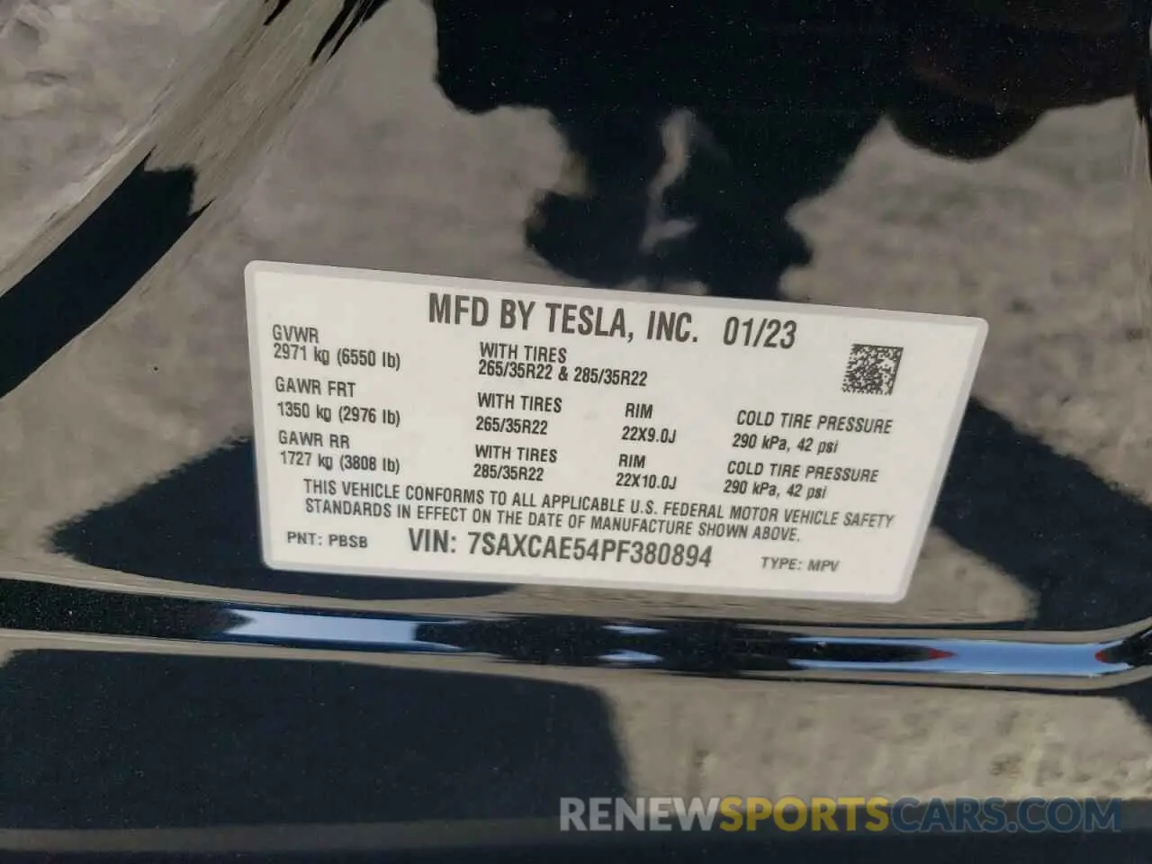 13 Photograph of a damaged car 7SAXCAE54PF380894 TESLA MODEL X 2023