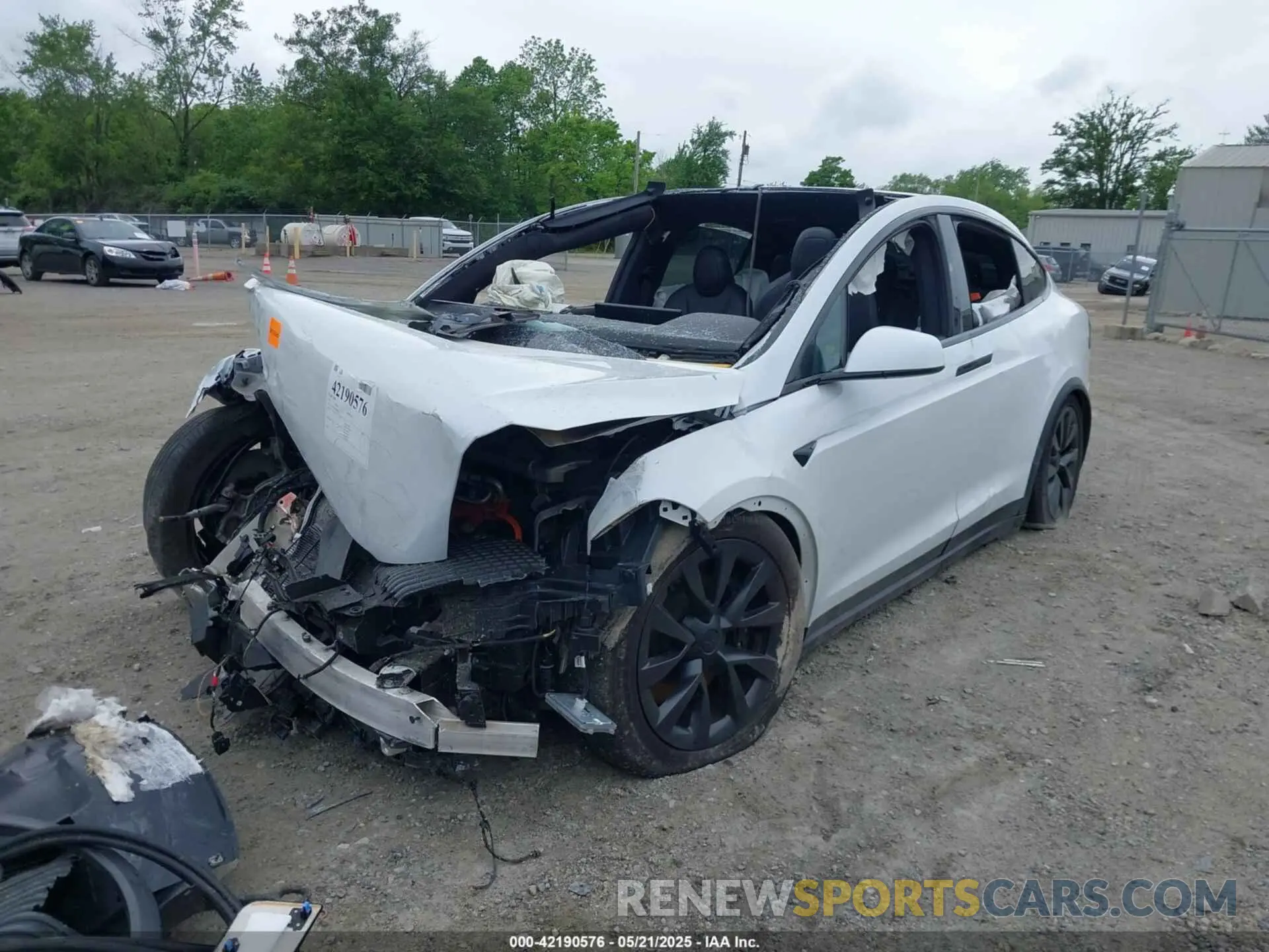 2 Photograph of a damaged car 7SAXCAE58PF385595 TESLA MODEL X 2023