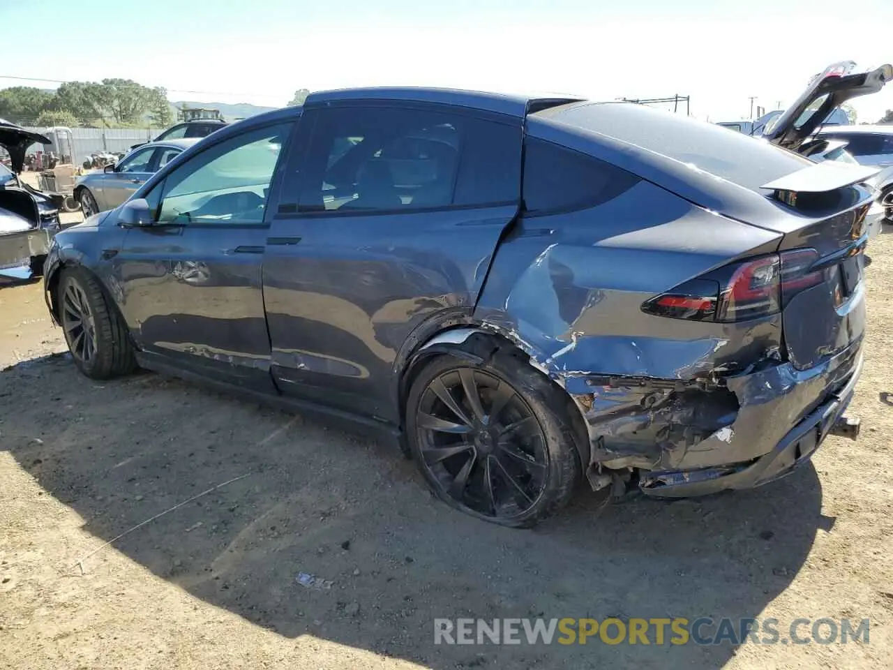 2 Photograph of a damaged car 7SAXCAE58PF395964 TESLA MODEL X 2023